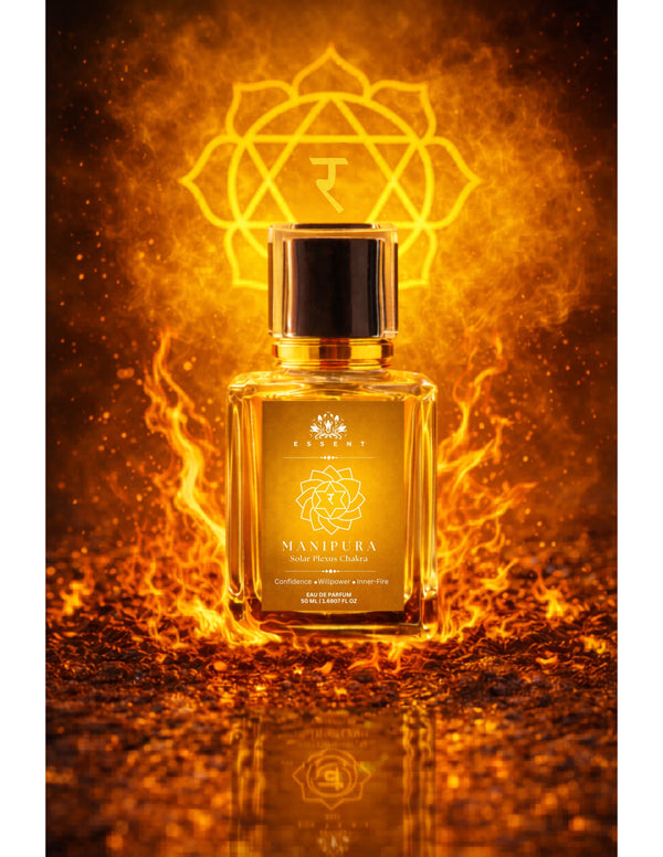 Essent Manipura Solar Plexus Chakra Spiritual 50 ml eau de parfum bottle — signature blend