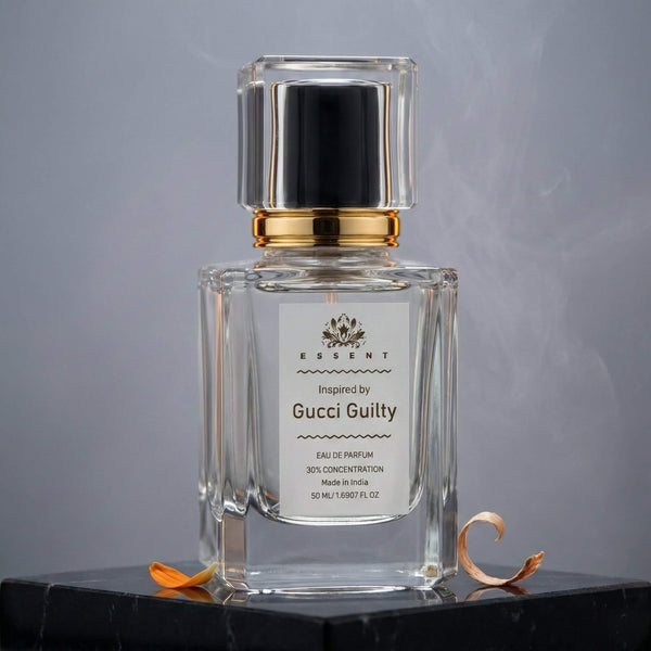 Essent Guilty 100 ml eau de parfum bottle — fresh citrus