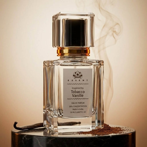 Essent Tobacco Vanille 100 ml eau de parfum bottle — amber oriental