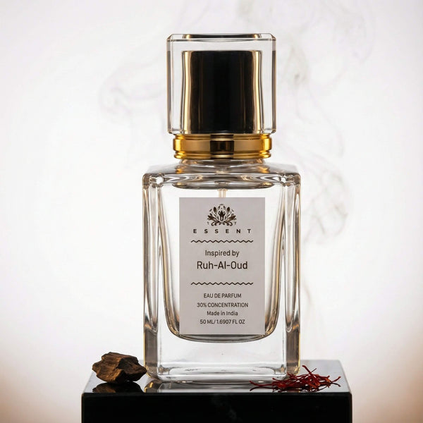 Essent Ruh-Al-Oud 100 ml roll-on attar bottle — oud & amber