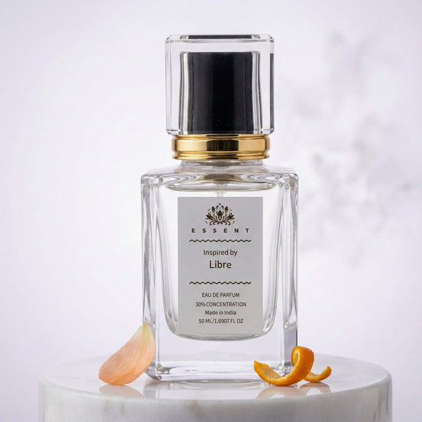 Essent Libre 100 ml eau de parfum bottle — fresh citrus