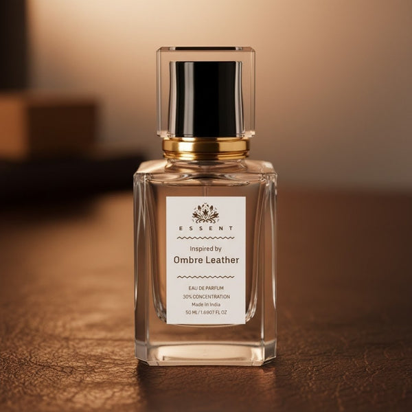 Essent Ombre Leather 100 ml eau de parfum bottle — spicy oriental