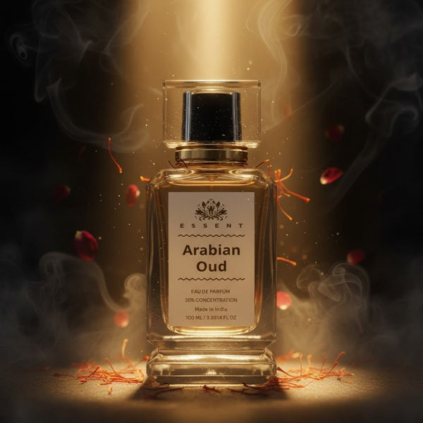 Essent Arabian Oud 30 ml eau de parfum bottle — oud & amber