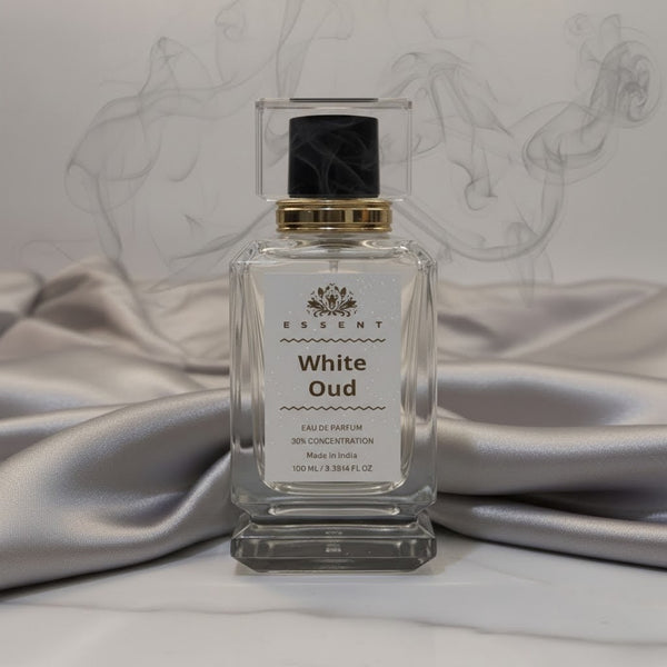 Essent White Oud 30 ml eau de parfum bottle — oud & amber