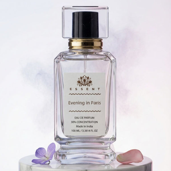 Essent Evening in Paris 30 ml eau de parfum bottle — white floral