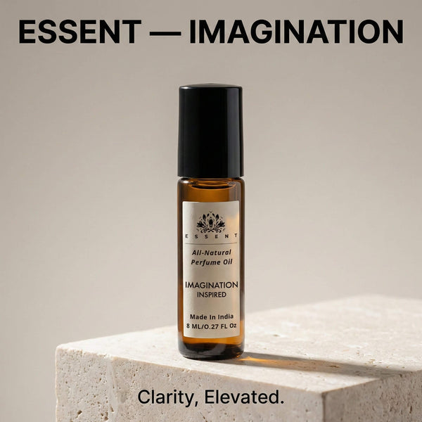Essent Imagination Men’s 8 ml roll-on attar bottle — fresh citrus