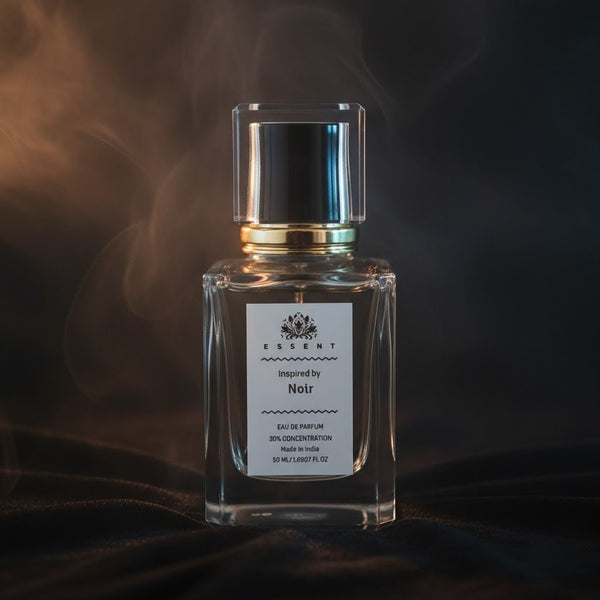 Essent Noir 100 ml eau de parfum bottle — amber oriental
