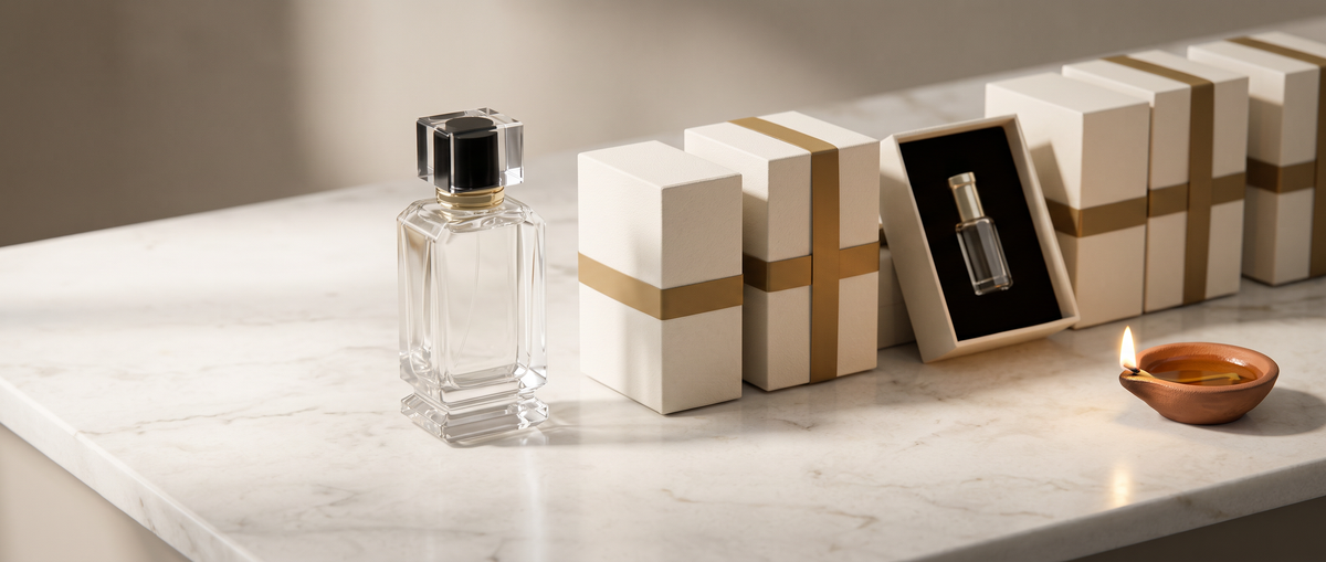 Diwali Gifts for Colleagues & Clients — Essent Perfumes collection banner