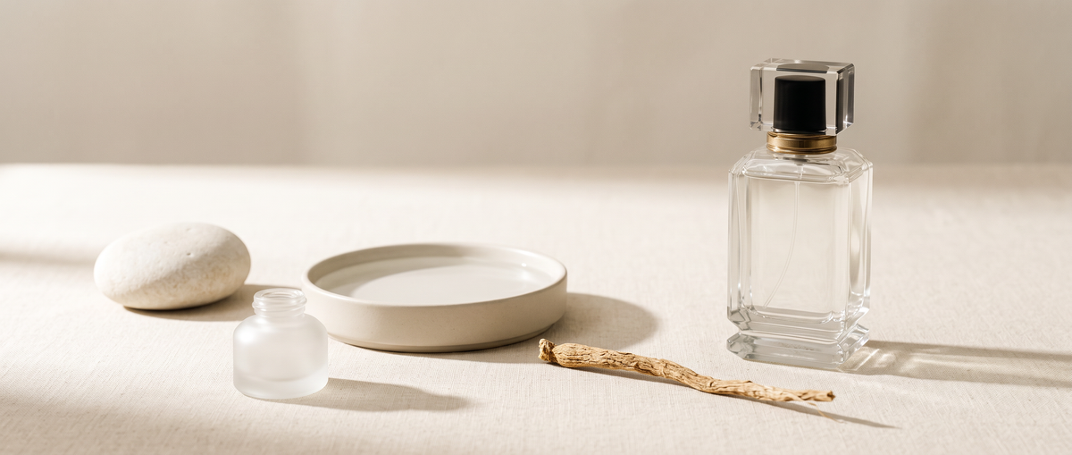 Calm & Grounded — Essent Perfumes collection banner