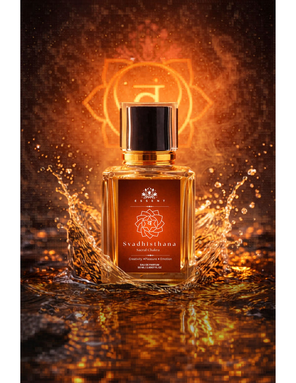 Essent Svadhisthana Sacral Chakra Spiritual 50 ml eau de parfum bottle — fresh citrus
