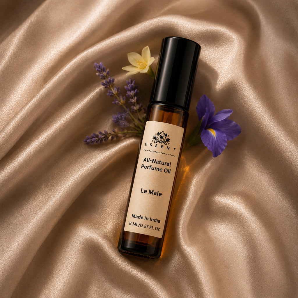 Essent Le Male Perfume Oil Roll-On Attar 8 ml | Fresh Sweet Aromatic Unisex Fragrance