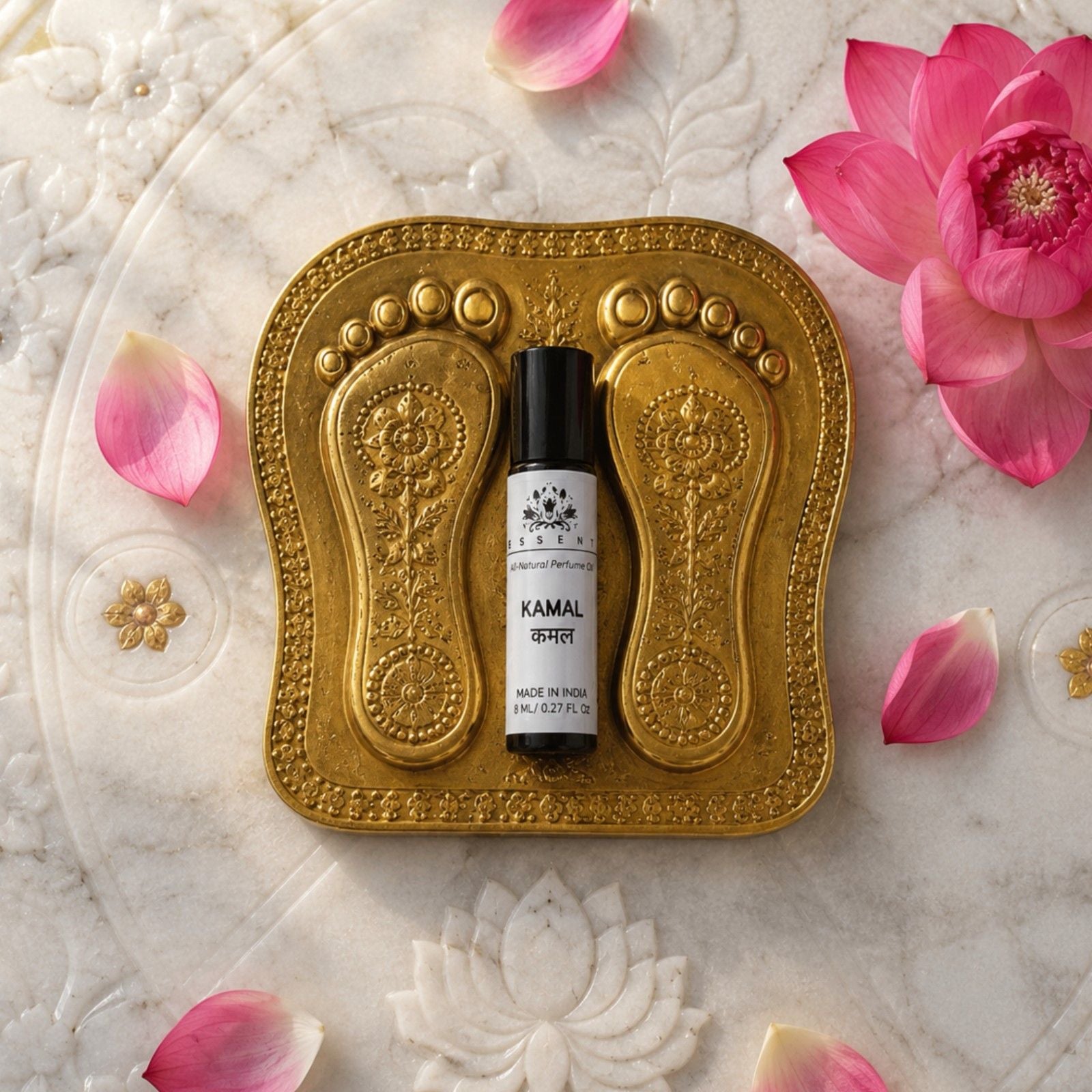 Essent Perfumes Kamal Attar 8ML |Lotus Itra for Sawan Puja, Lakshmi Pooja & Navratri