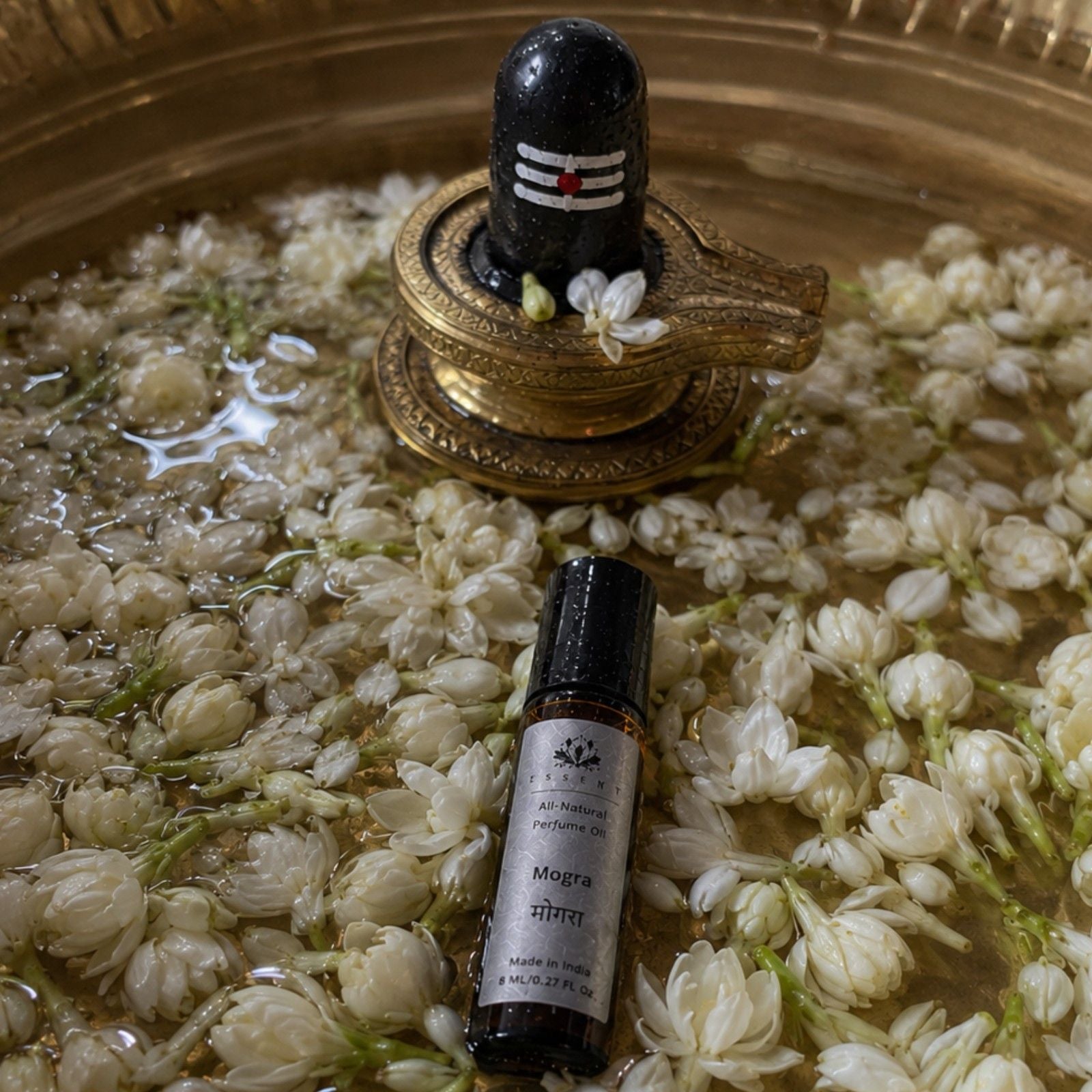 Essent Perfumes Mogra Attar 8ML |Alcohol-Free Room & Pooja Itra