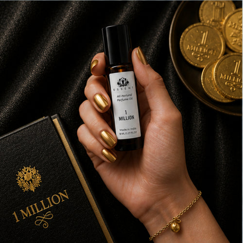 Essent 1 Million Perfume Oil Roll-On Attar 8 ml | Warm Spicy Sweet Unisex Fragrance