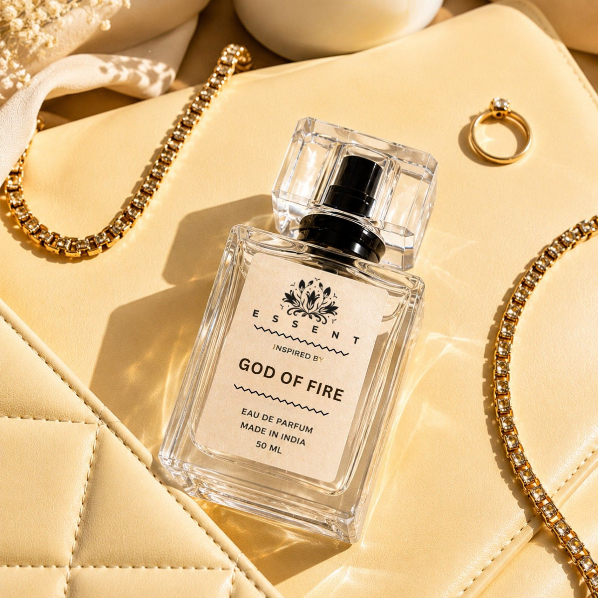 Essent God of Fire 30 ml eau de parfum bottle — woody, view 3