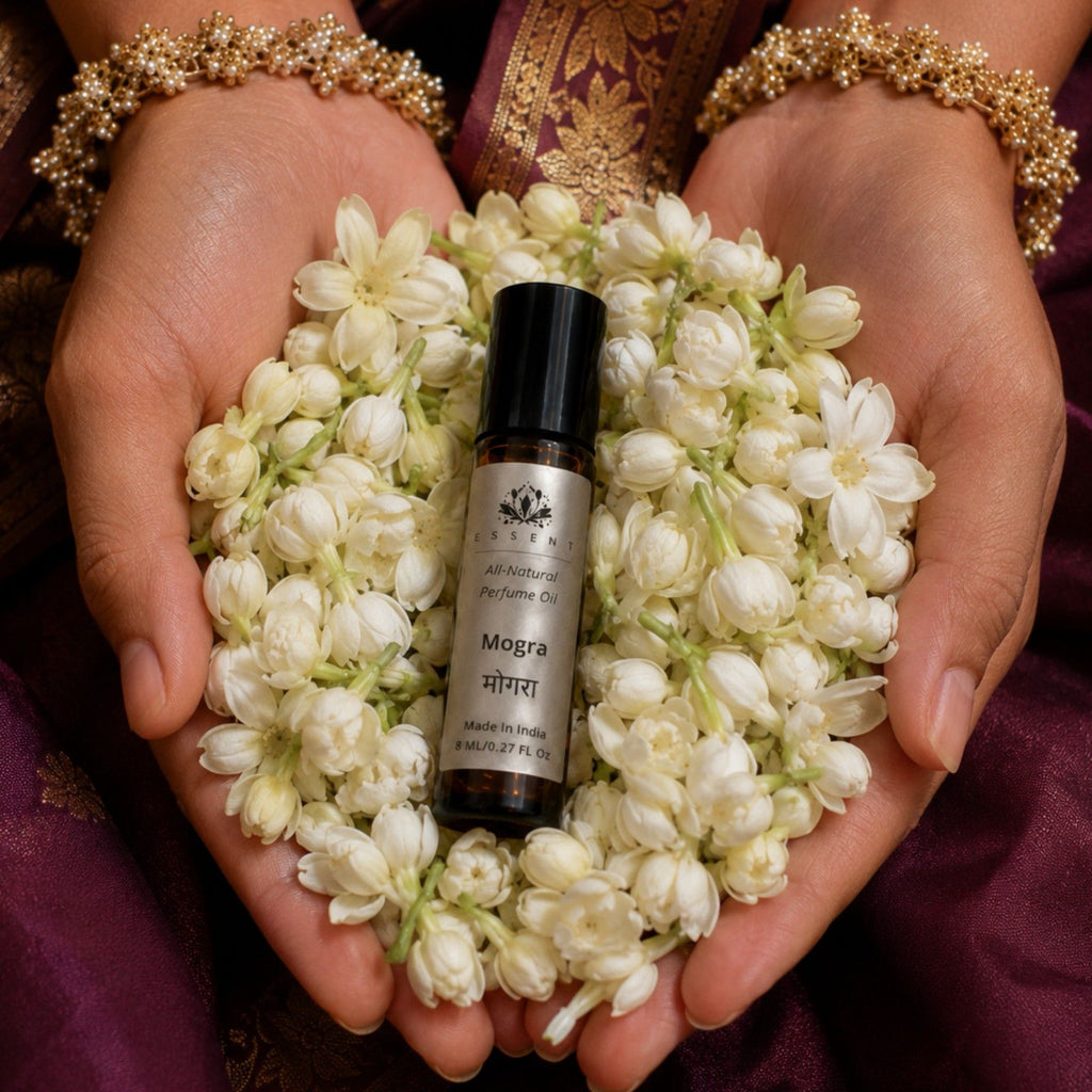 Essent Perfumes Mogra Attar 8ML |Alcohol-Free Room & Pooja Itra