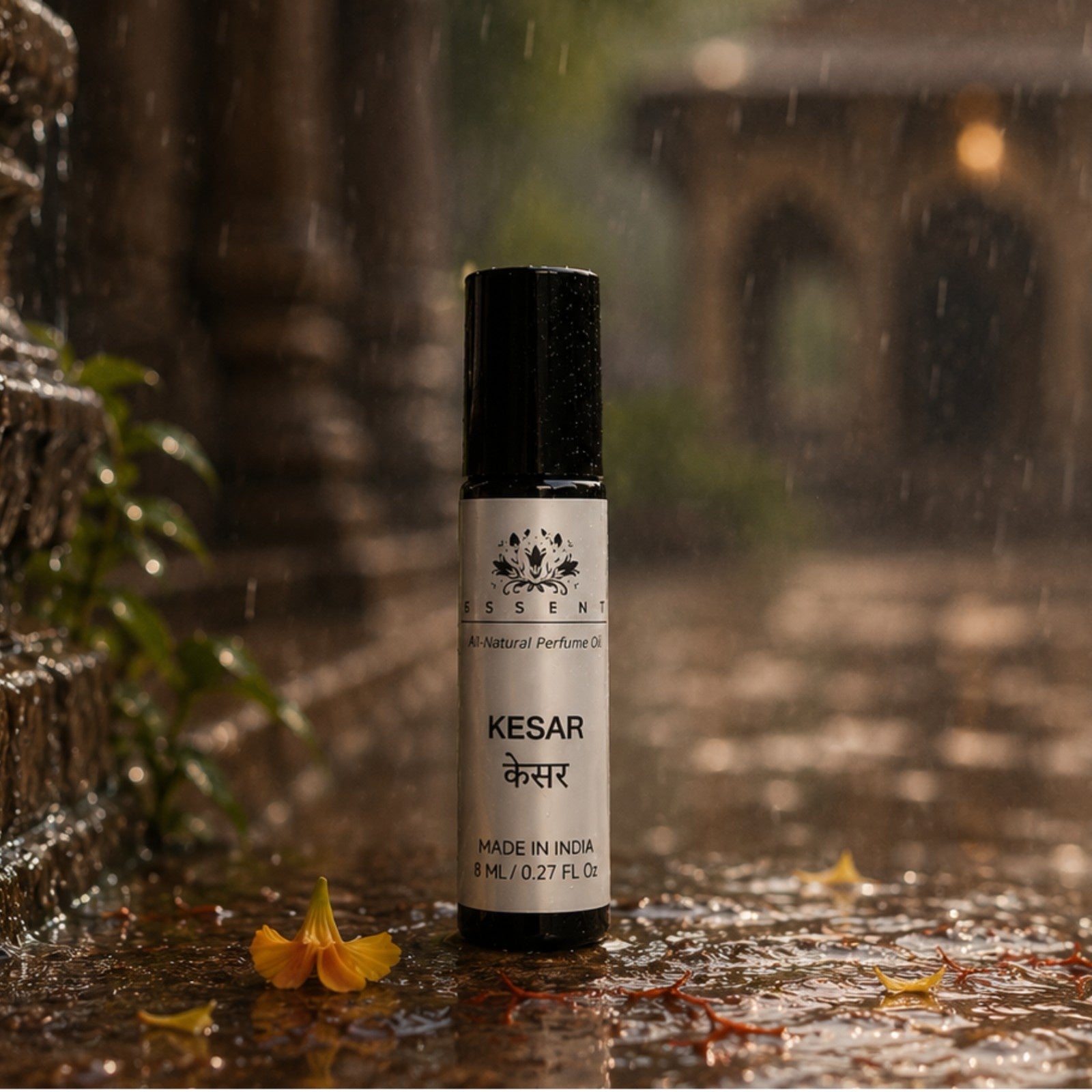 Essent Perfumes Kesar Attar 8ML | Saffron Itra for Pooja & Daily Worship