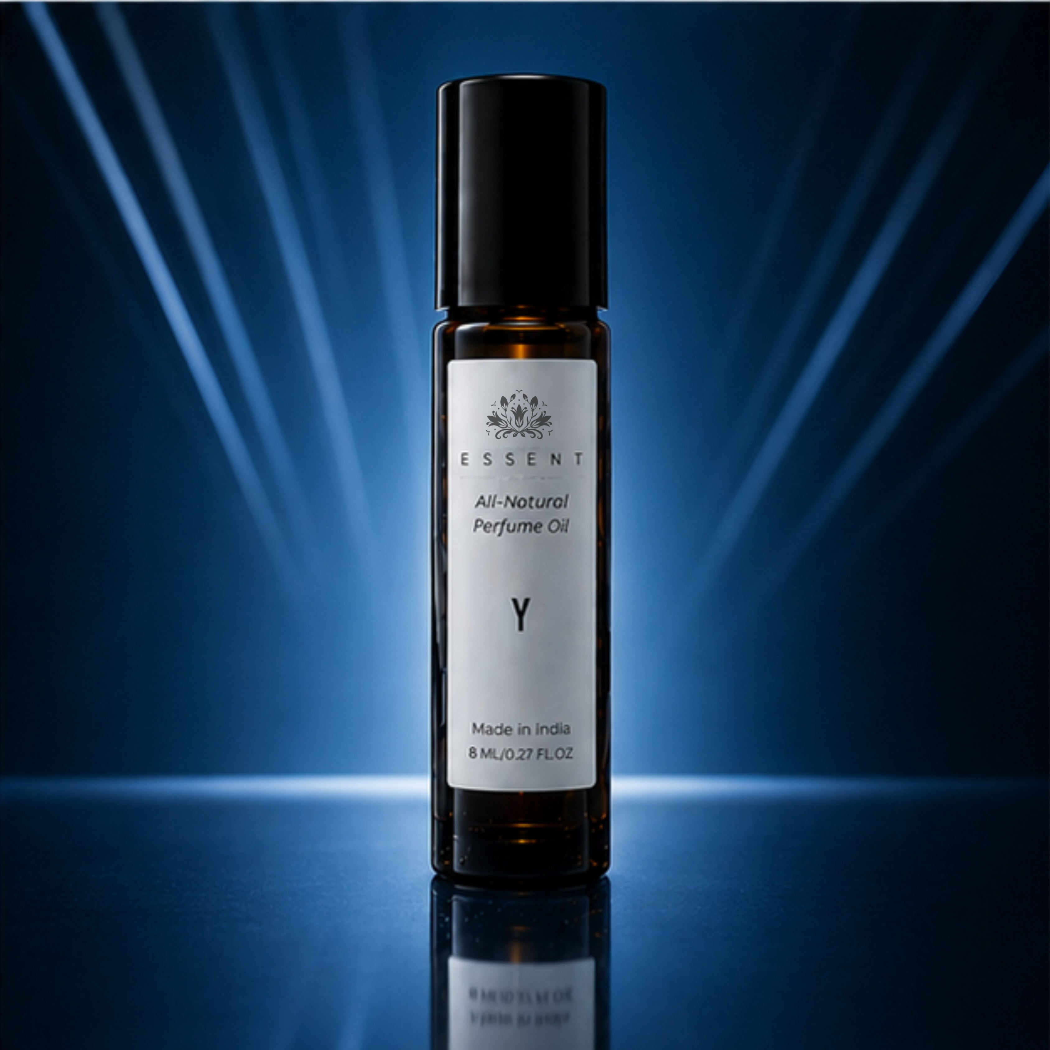 Essent Y Perfume Oil Roll-On Attar 8 ml | Fresh Aromatic Woody Unisex Fragrance