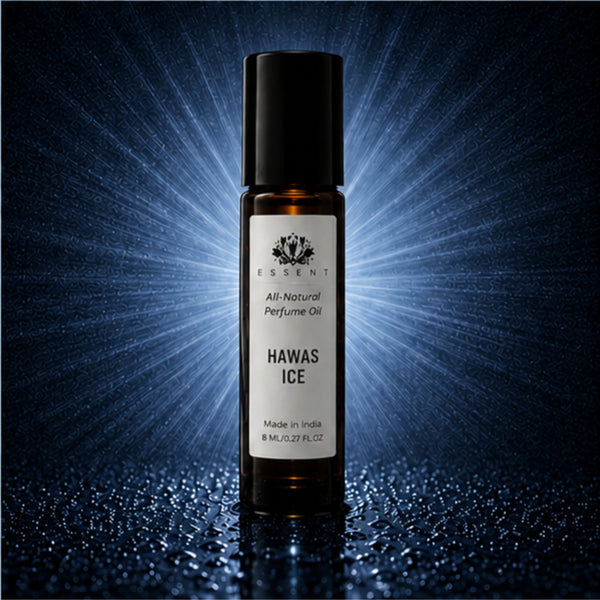Essent Hawas Ice 8 ml roll-on attar bottle — aquatic fresh