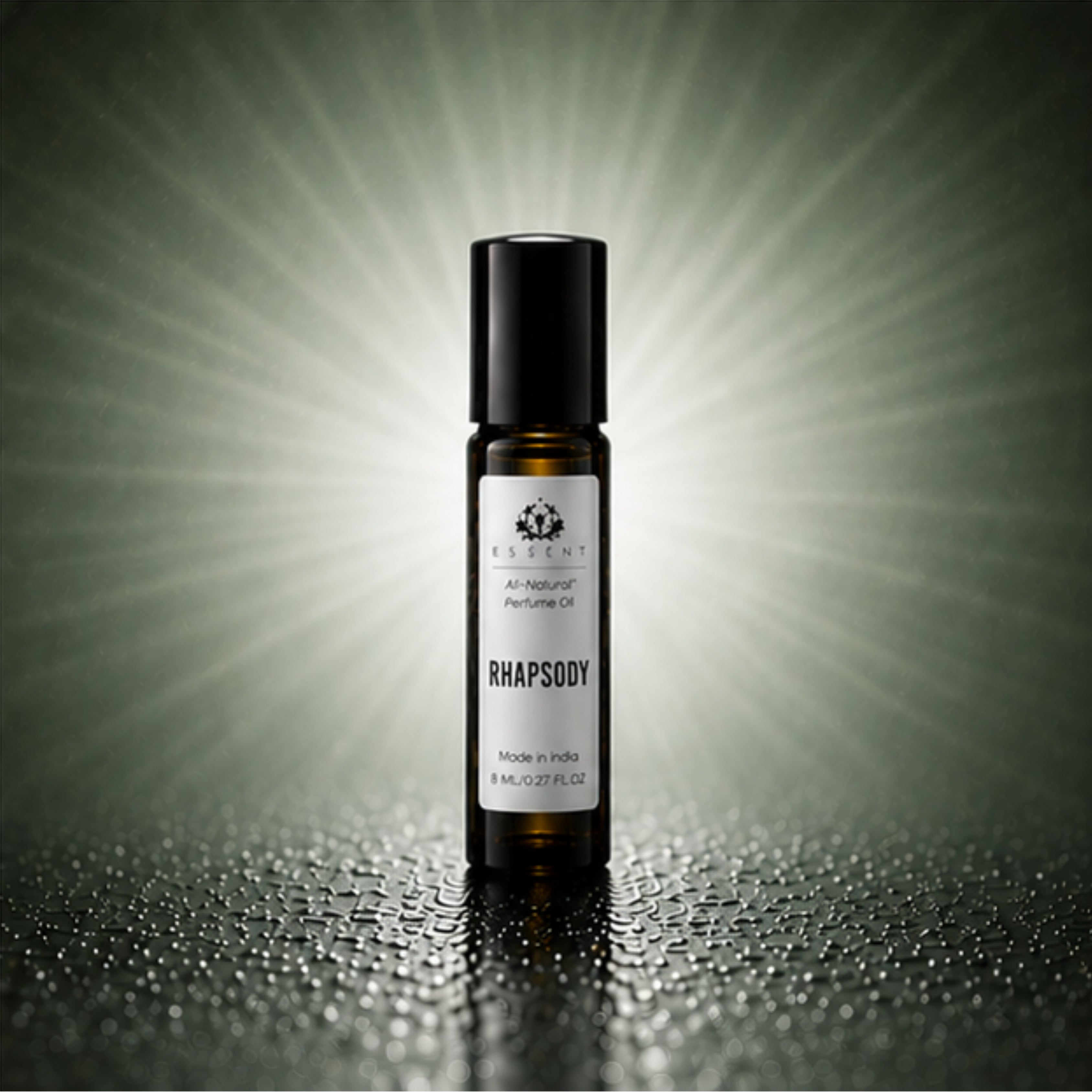 Essent Rhapsody Perfume Oil Roll-On 8 ml | Fresh Woody Luxury Attar Unisex