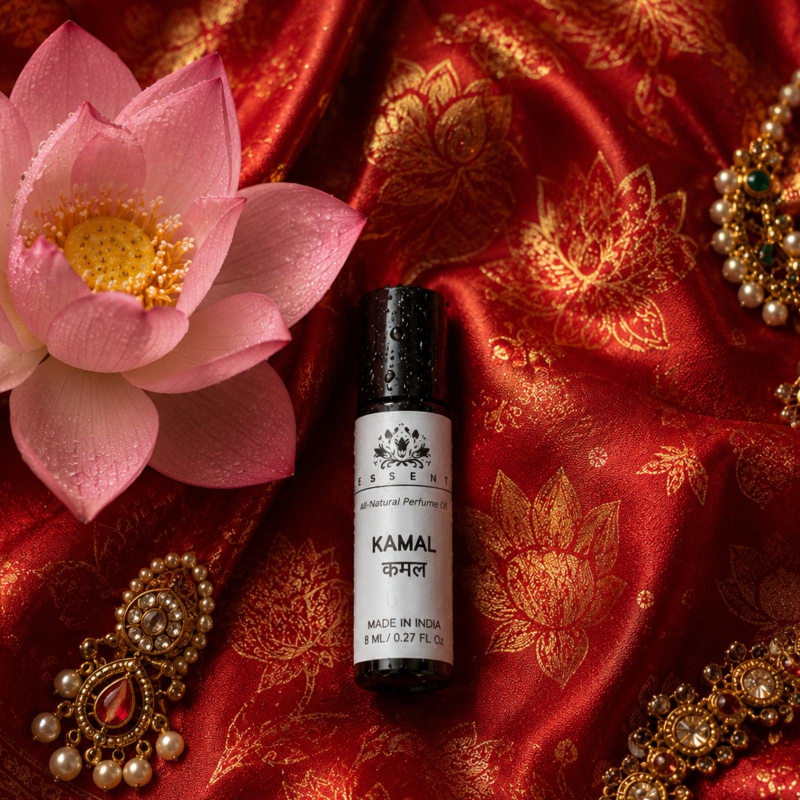 Essent Perfumes Kamal Attar 8ML |Lotus Itra for Sawan Puja, Lakshmi Pooja & Navratri