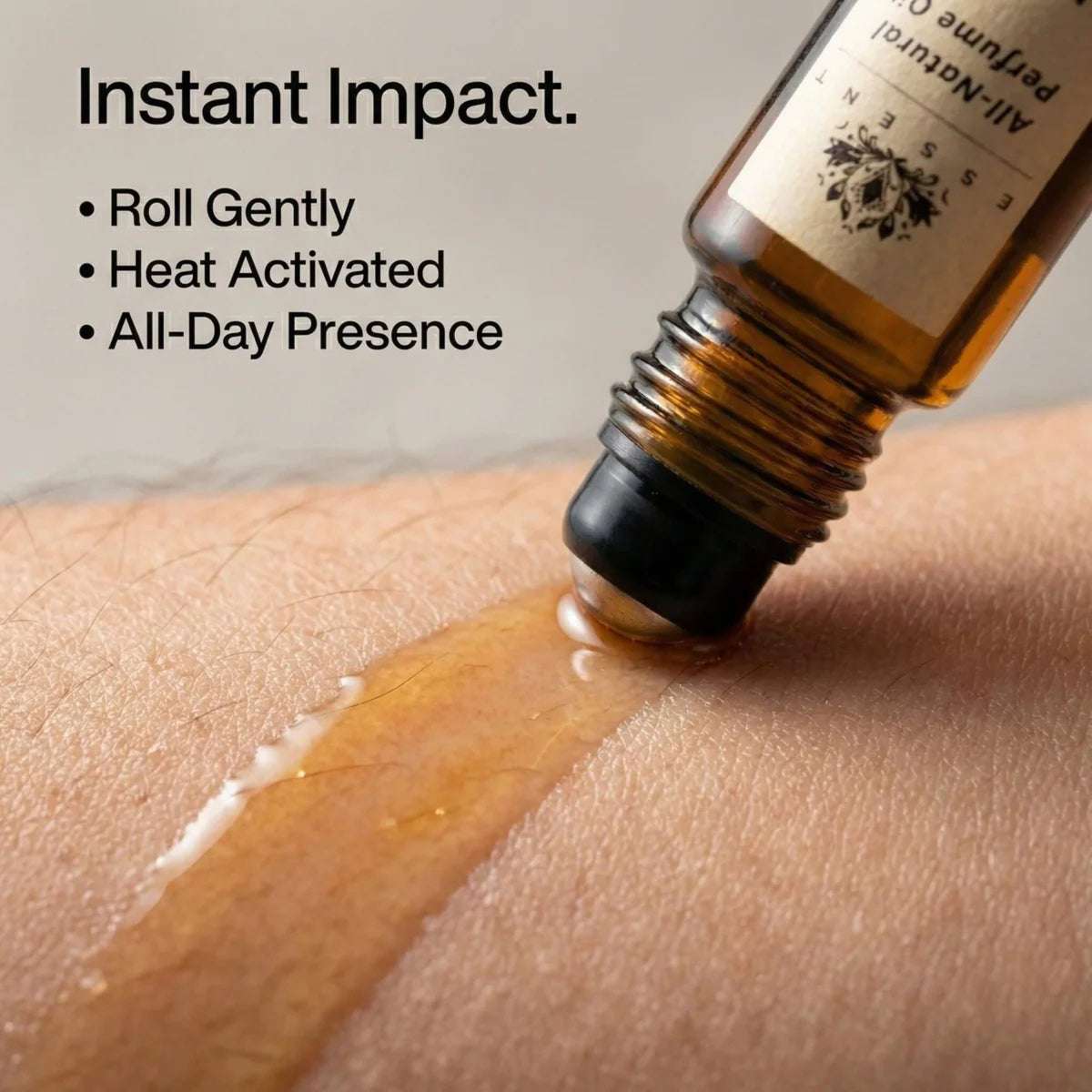 Essent Cactus Garden 8 ml roll-on attar bottle — fresh citrus, view 4