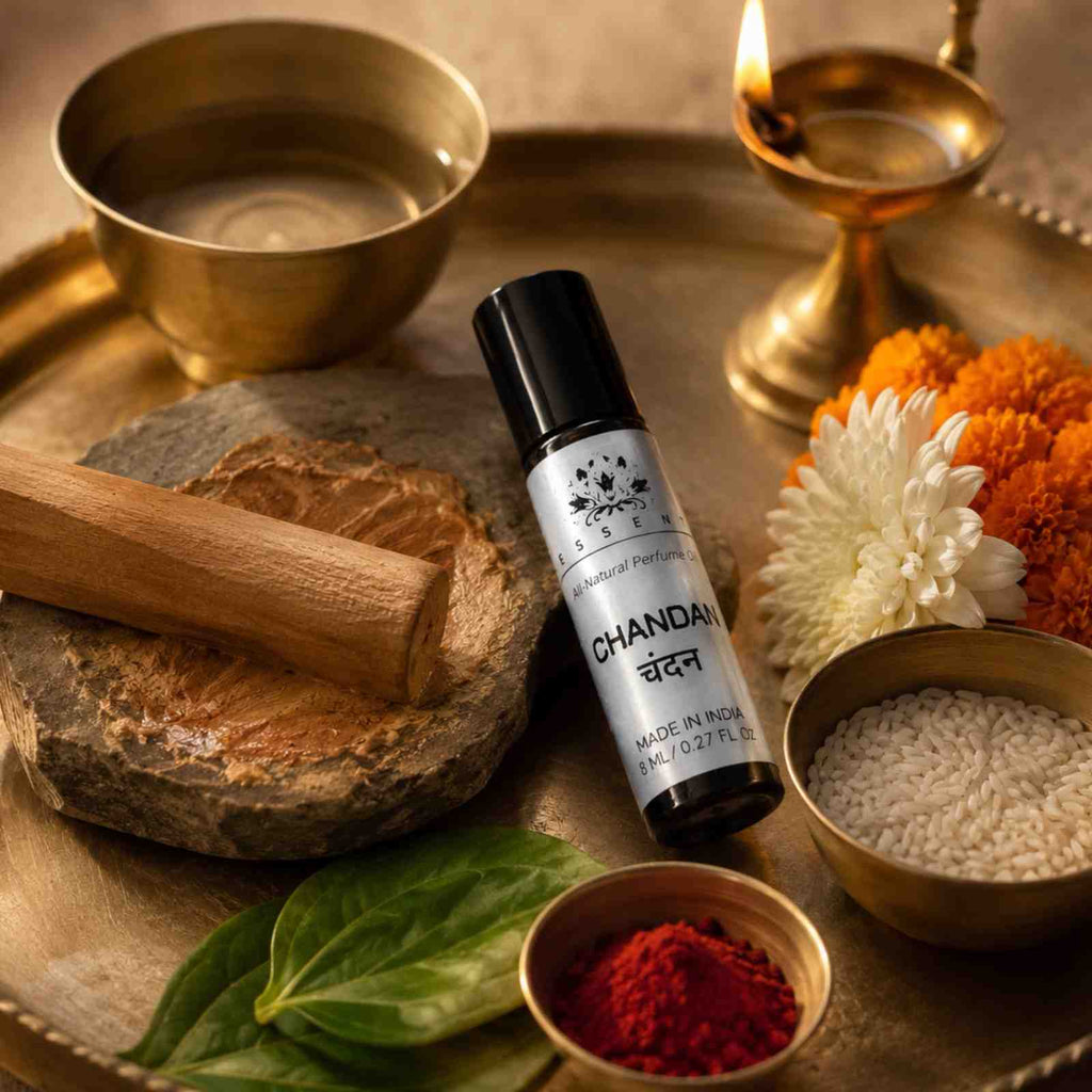 Essent Chandan & Belpatra Roll On Attar 8ML | Pack of 2