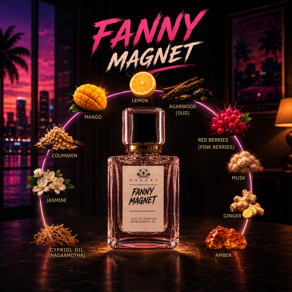 Essent Fanny Magnet Eau De Parfum| Fruity Woody Amber Luxury Fragrance