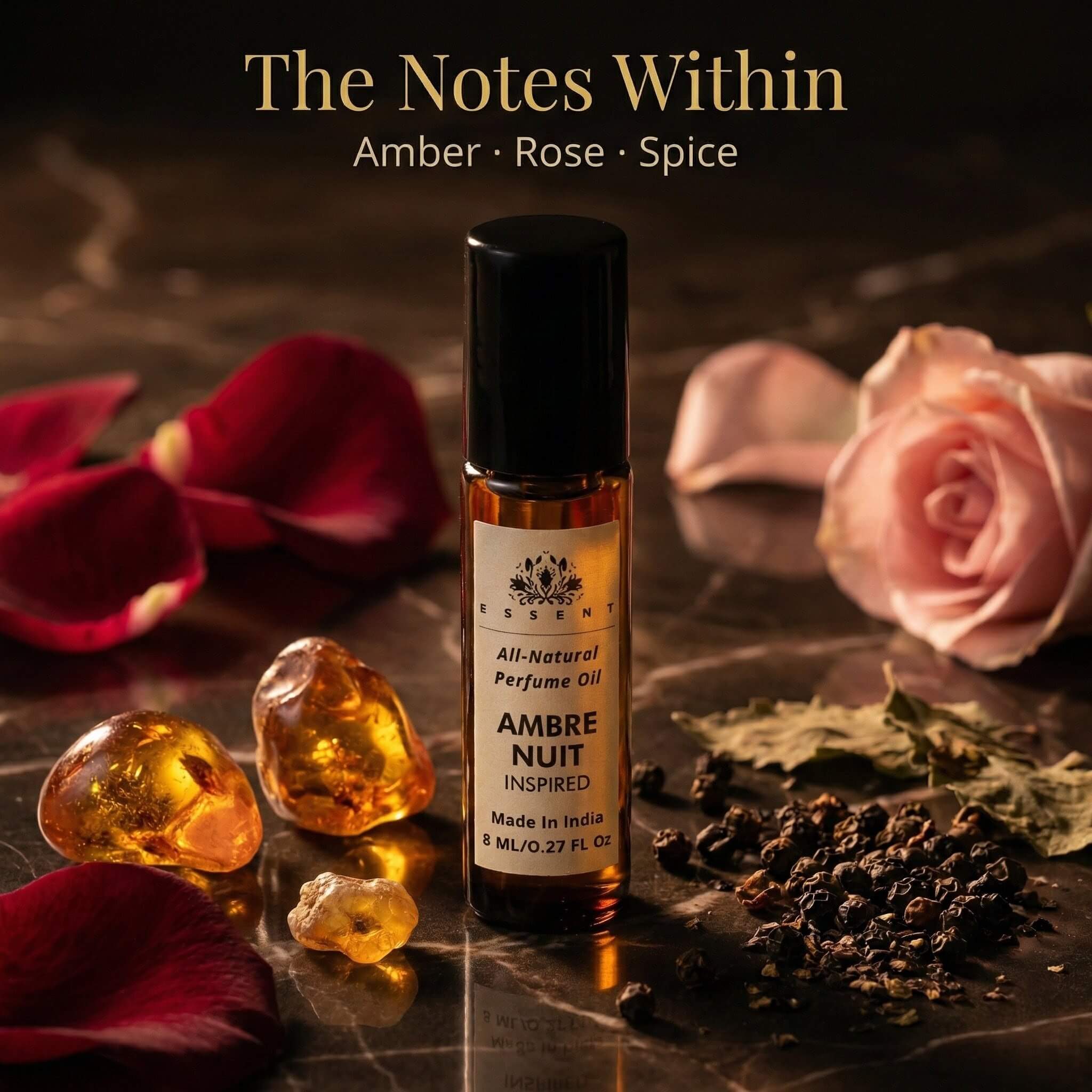 Essent Ambre Nuit-Inspired Roll-On Attar/ Perfume Oil