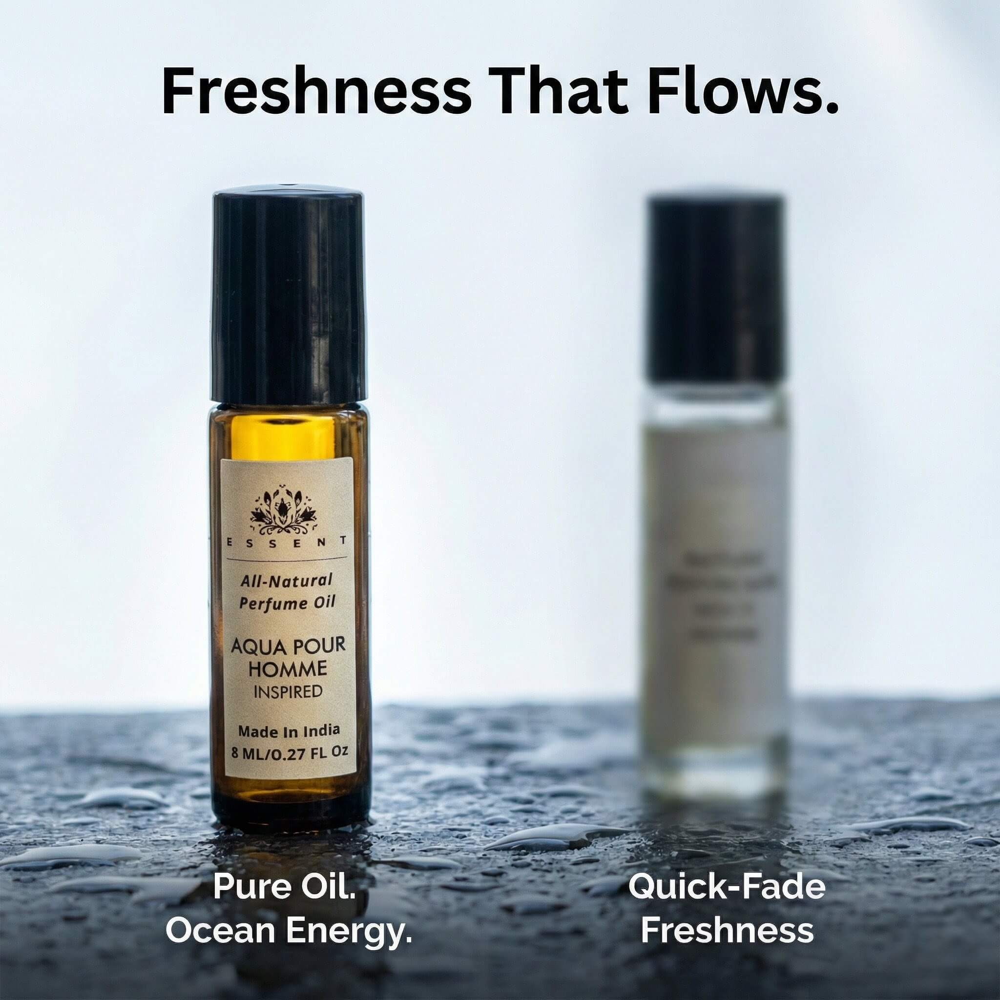 Essent Aqua Pour Homme-Inspired Roll-On Attar/ Perfume Oil