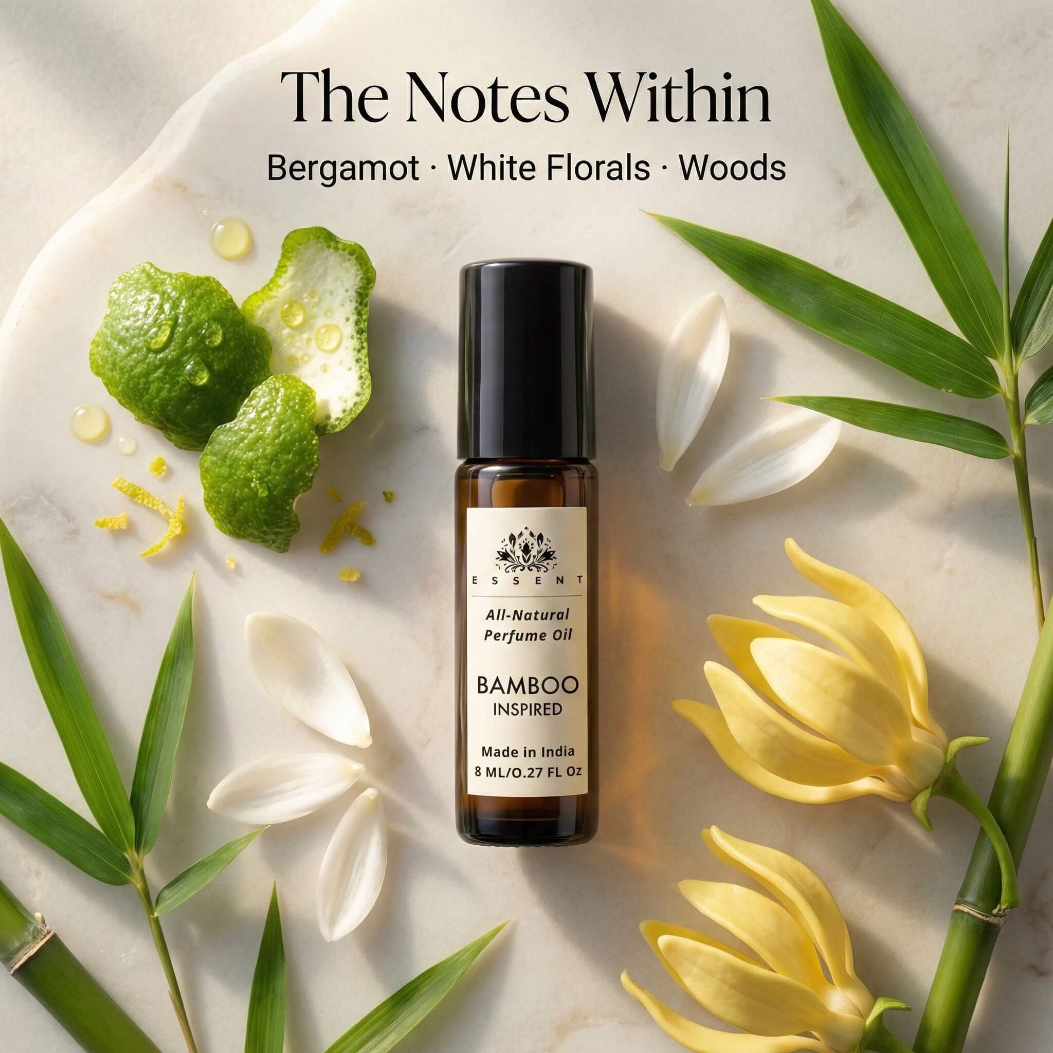 Essent Bamboo-Inspired Unisex Roll-On Attar/ Perfume Oil