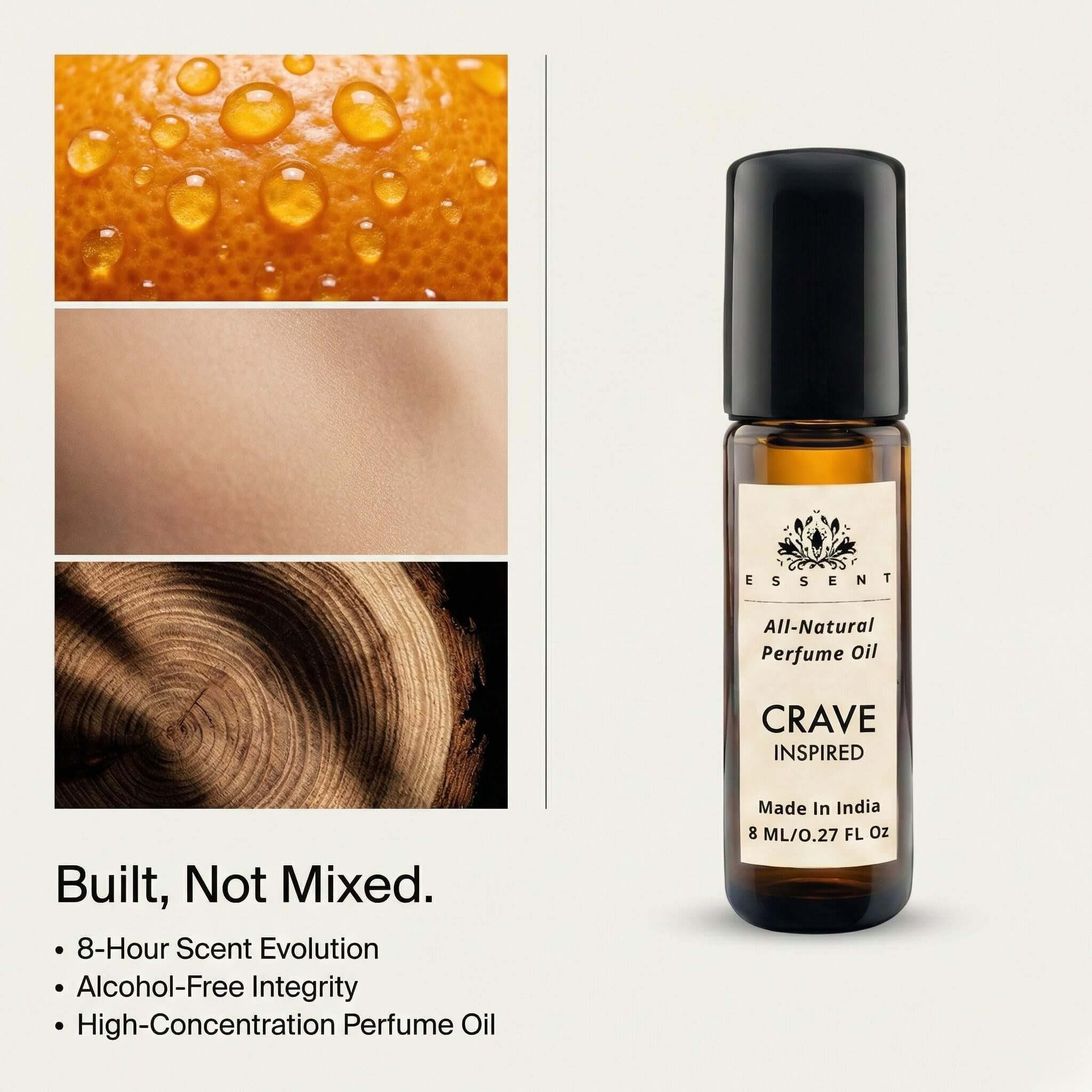 Essent Crave-Inspired Unisex Roll-On Attar / Perfume Oil