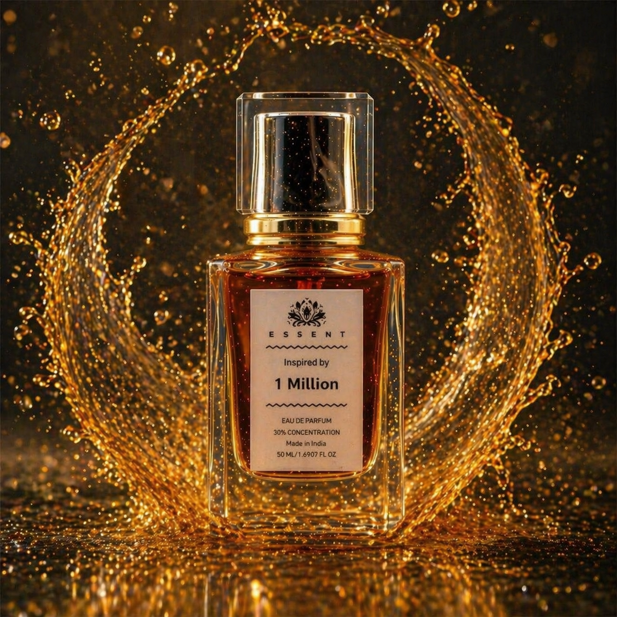 Essent 1 Million 30 ml eau de parfum bottle — rose oriental, view 3