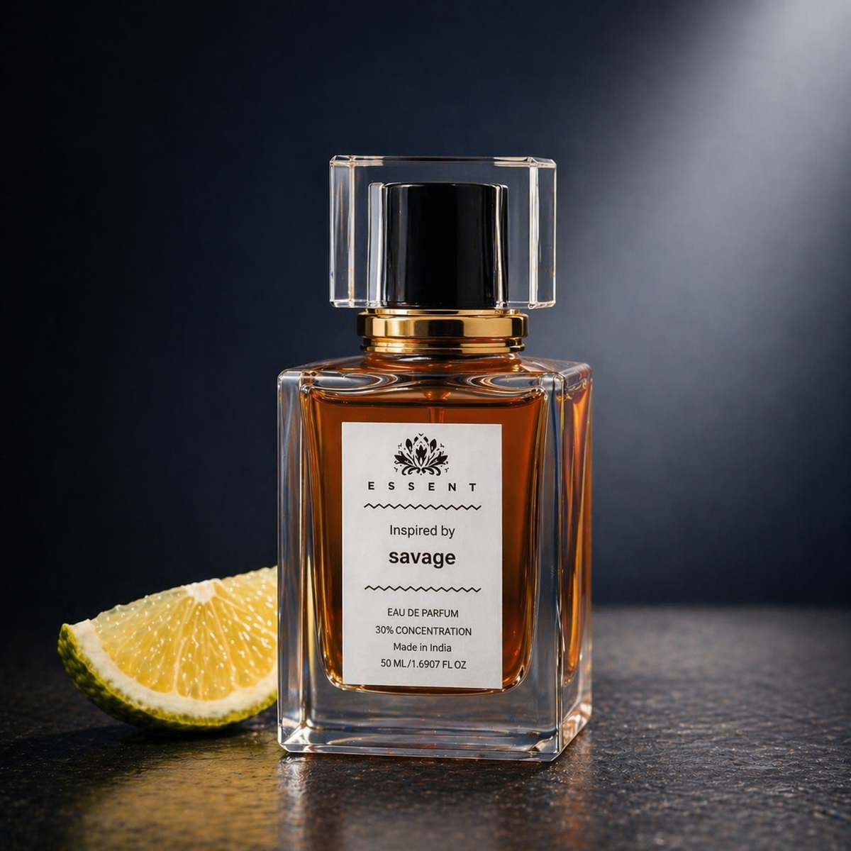 Essent Savage 30 ml eau de parfum bottle — amber oriental, view 2