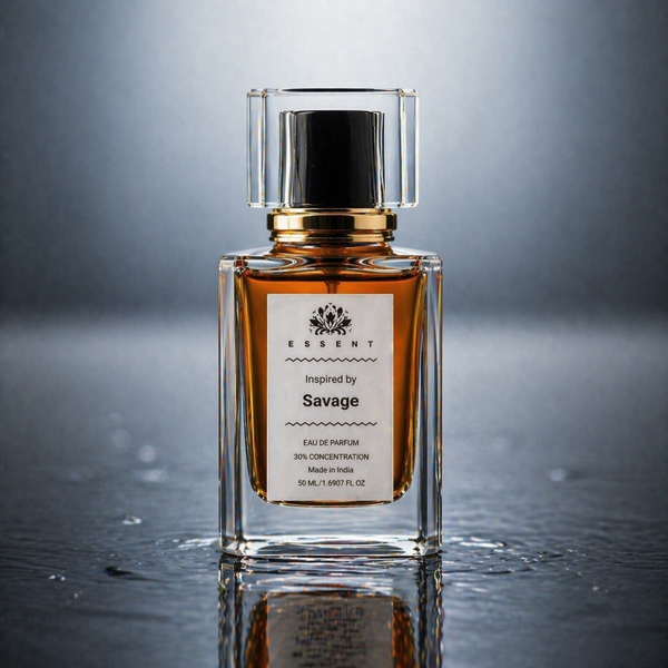 Essent Savage 30 ml eau de parfum bottle — amber oriental