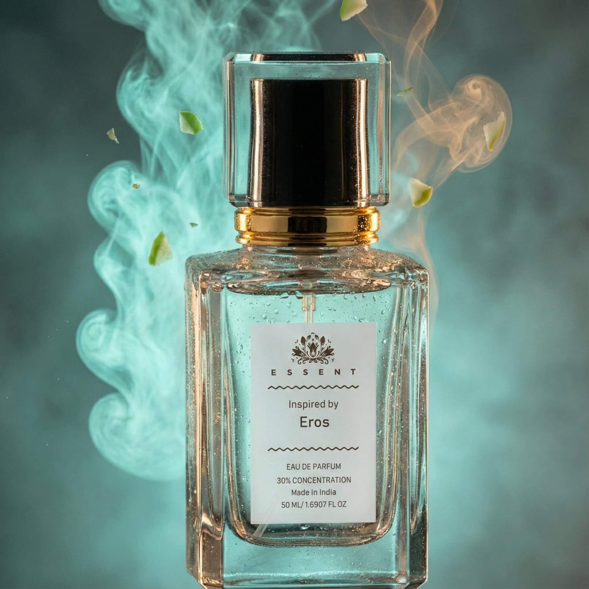 Essent Eros 100 ml eau de parfum bottle — amber oriental, view 2