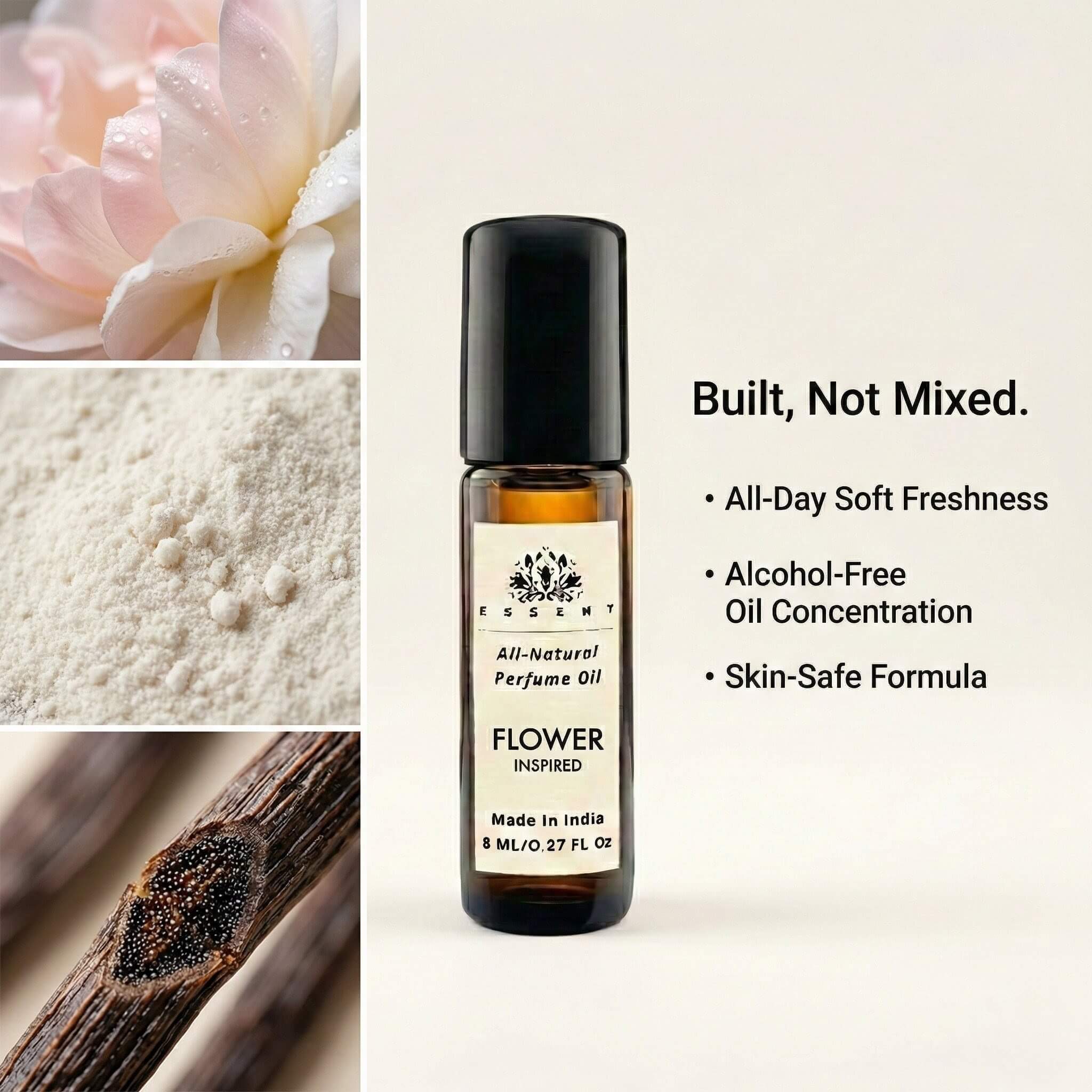 Essent Kenzo Flower-Inspired Unisex Roll-On Attar/ Perfume Oil