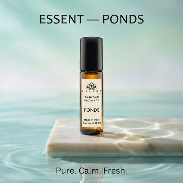 Essent White Floral Attar 8 ml roll-on attar bottle — white floral