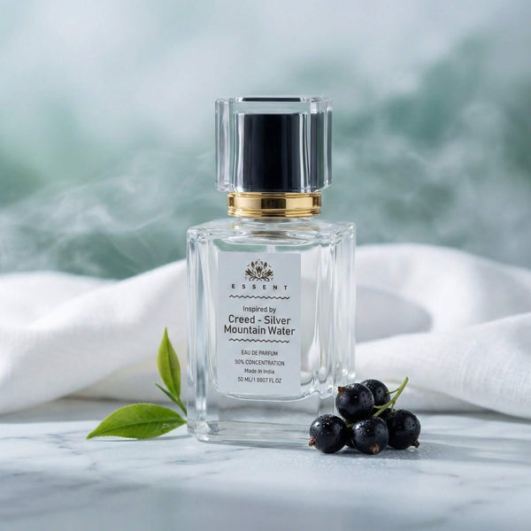 Essent Silver Mountain Water 100 ml eau de parfum bottle — fresh citrus