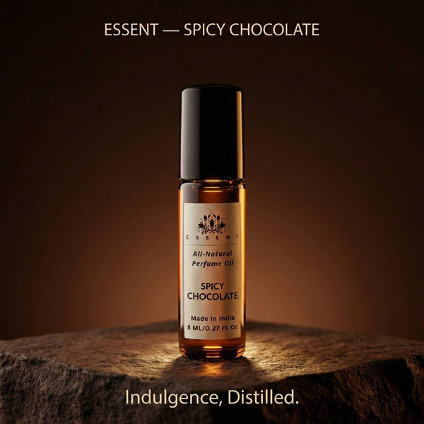 Essent Spicy Chocolate 8 ml roll-on attar bottle — spicy oriental