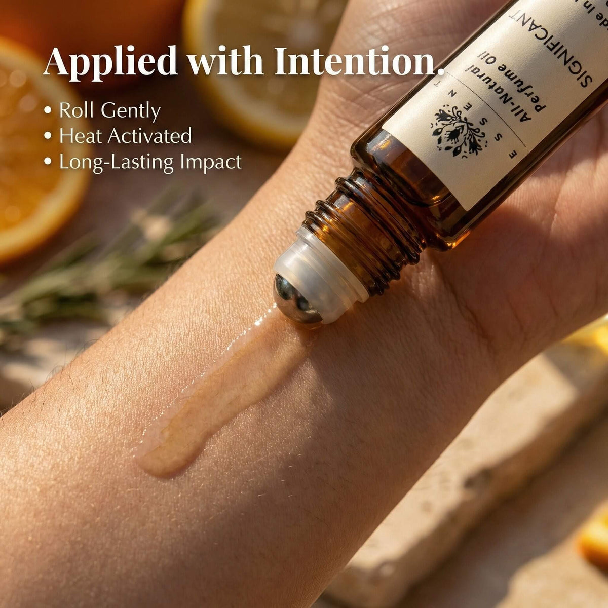 Essent Significant 8 ml roll-on attar bottle — fresh citrus, view 5