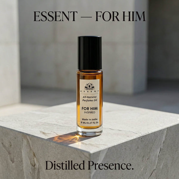 Essent For Him 8 ml roll-on attar bottle — fresh citrus