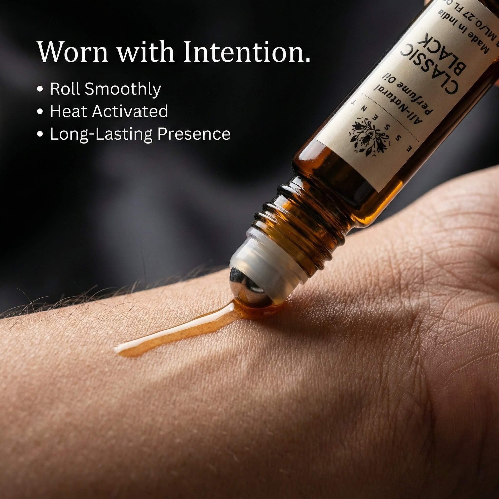 Essent Classic Black Roll-On Attar/ Perfume Oil