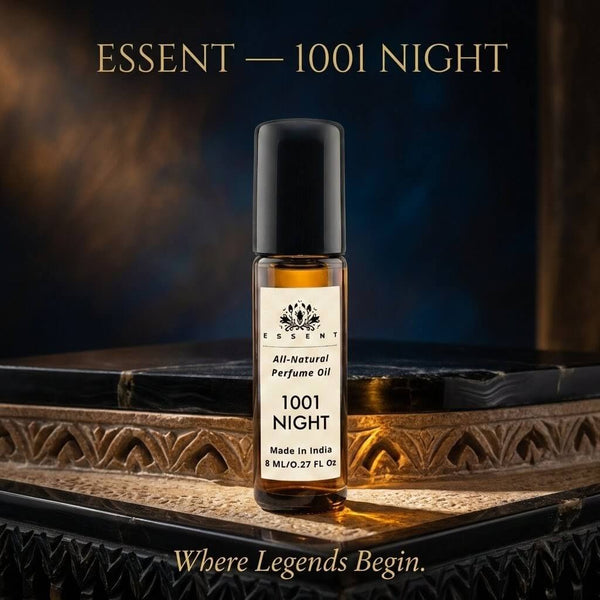 Essent 1001 Night 8 ml roll-on attar bottle — oud & amber