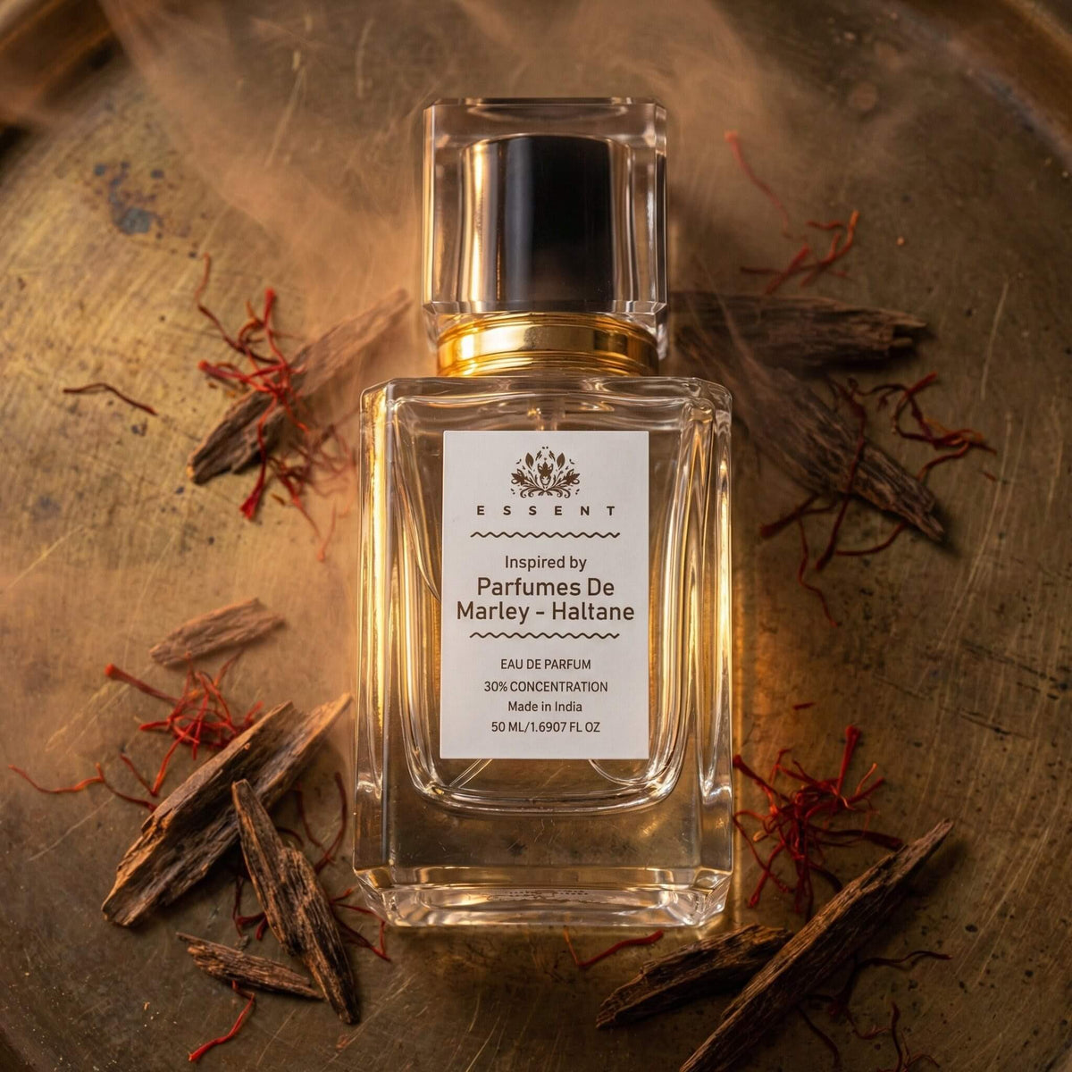 Essent Haltane 100 ml eau de parfum bottle — oud & amber, view 4