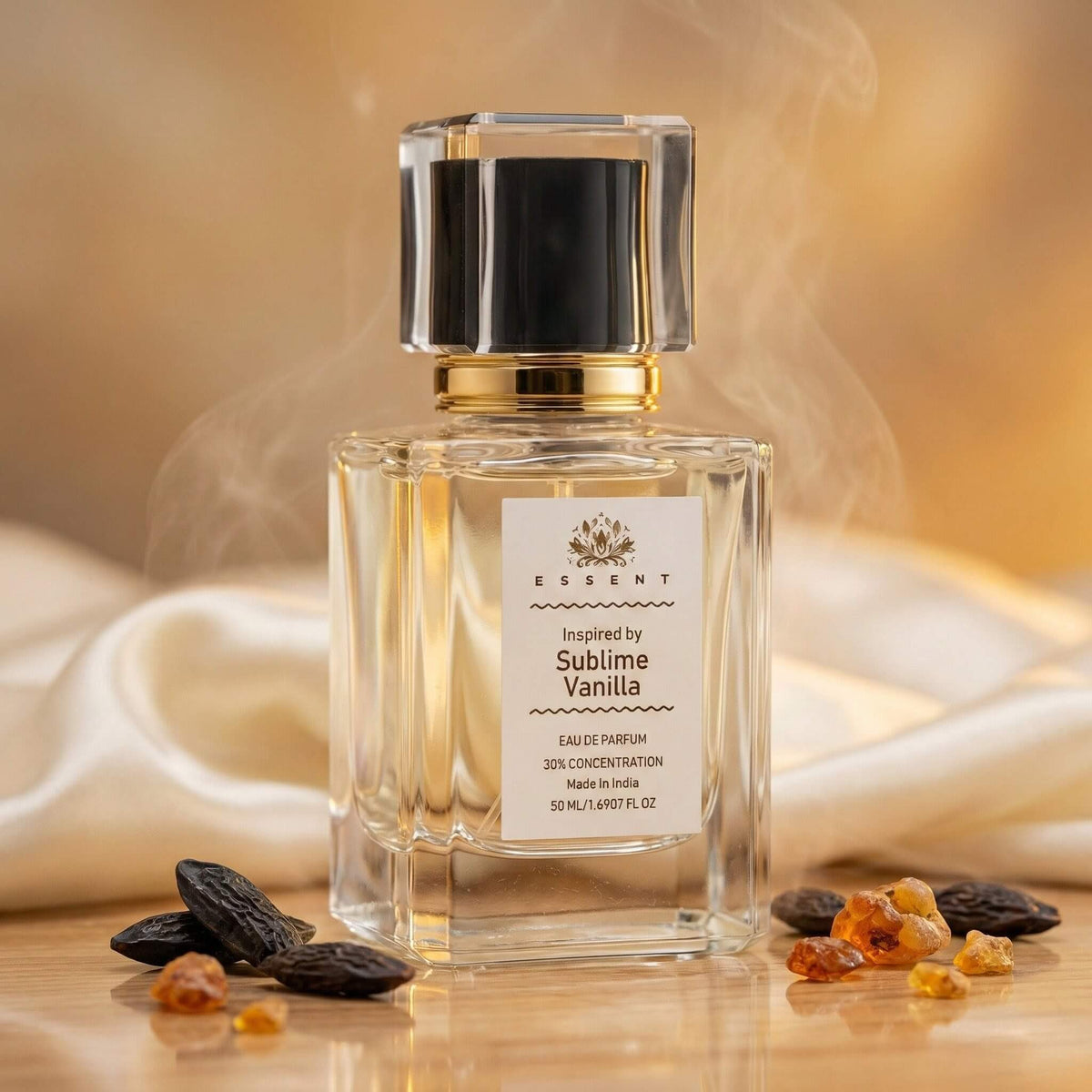 Essent Sublime Vanilla 100 ml eau de parfum bottle — amber oriental, view 2