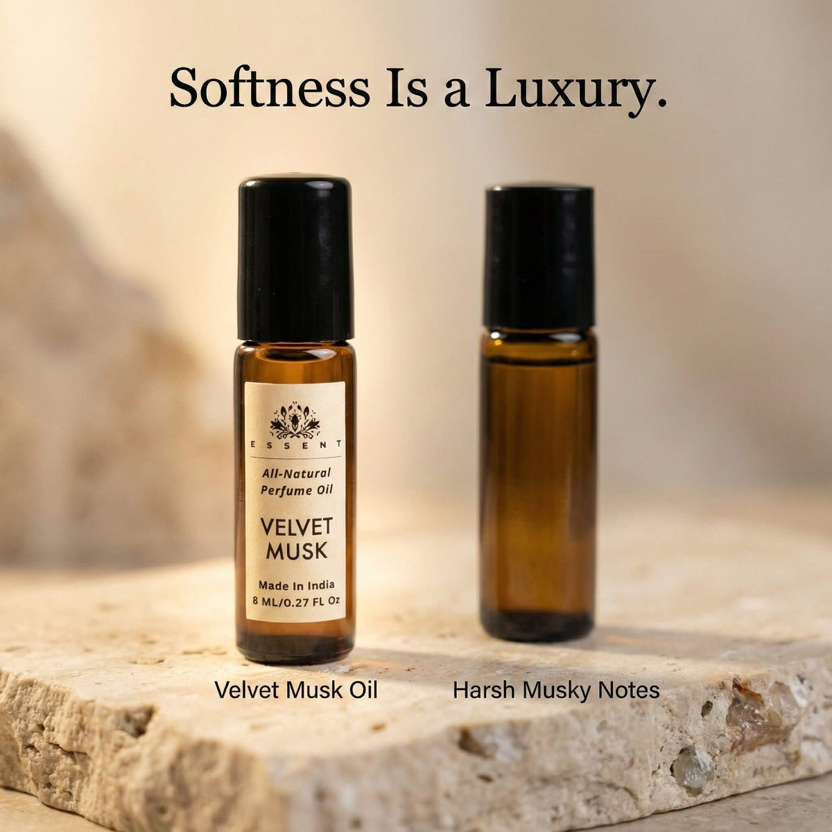 Essent Velvet Musk 8 ml roll-on attar bottle — musk, view 4