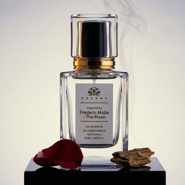 Essent The Moon 100 ml eau de parfum bottle — oud & amber