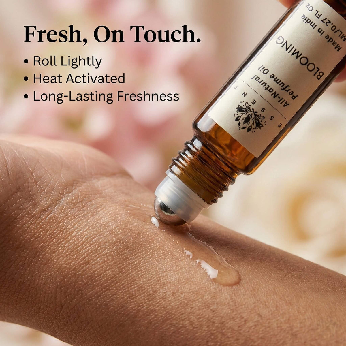 Essent Blooming 8 ml roll-on attar bottle — fresh citrus, view 5