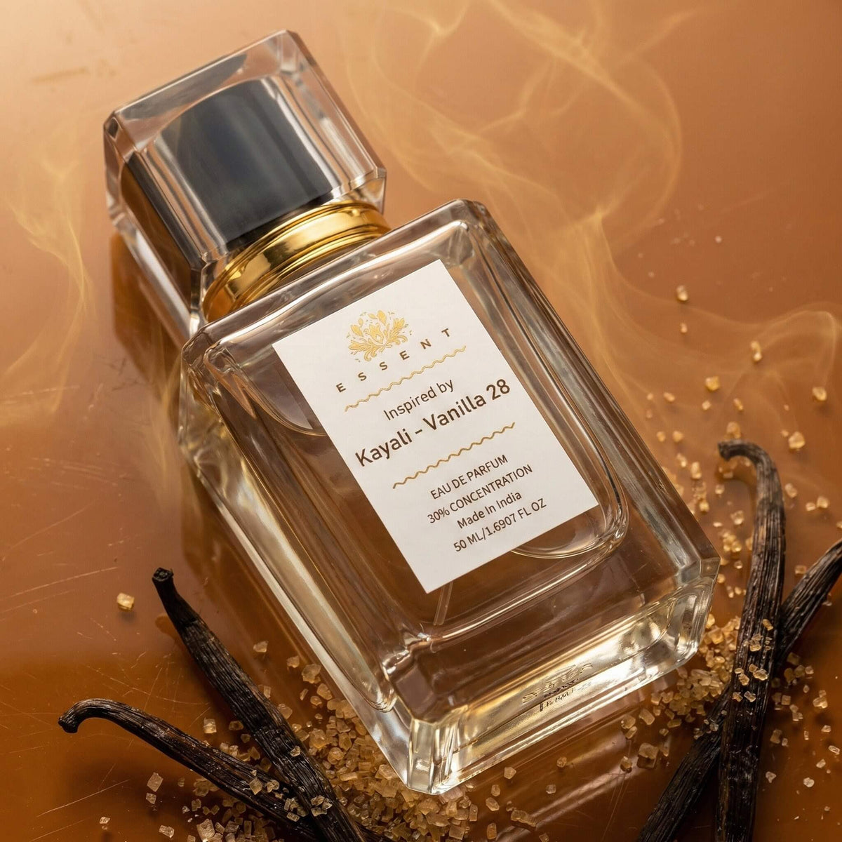 Essent Vanilla 28 100 ml eau de parfum bottle — amber oriental, view 4